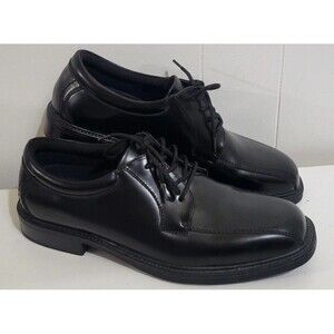 Nunn Bush 81161-001 Comfort Gel Leather Men's Black Dress Oxford Shoes 9M